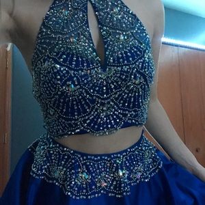 Royal blue homecoming dress